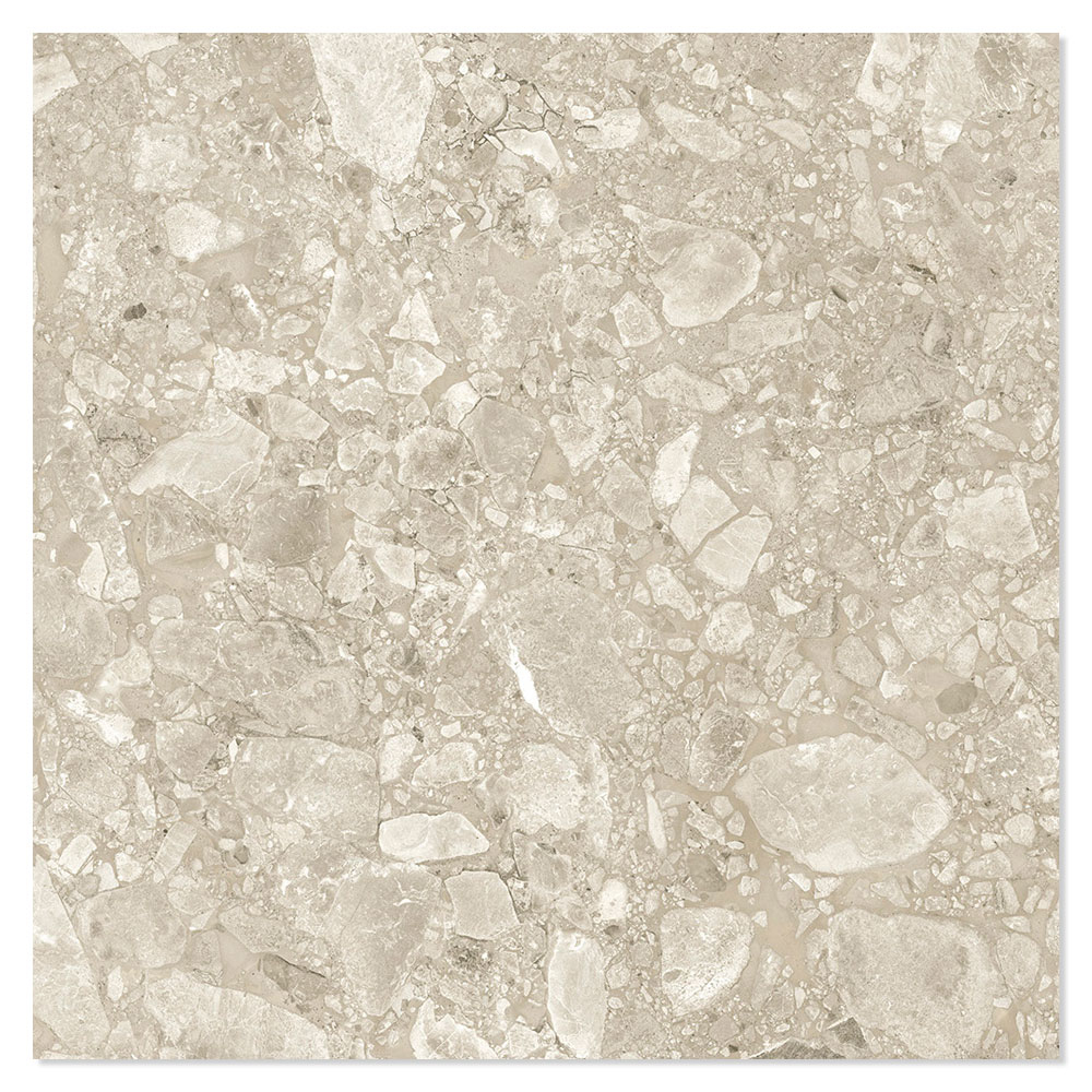 Klinker Terrazzo Classico Ljusgrå Matt 60x60 cm