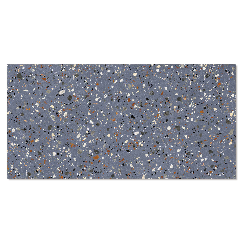 Klinker Terrazzo Colorful Blå Matt 60x120 cm