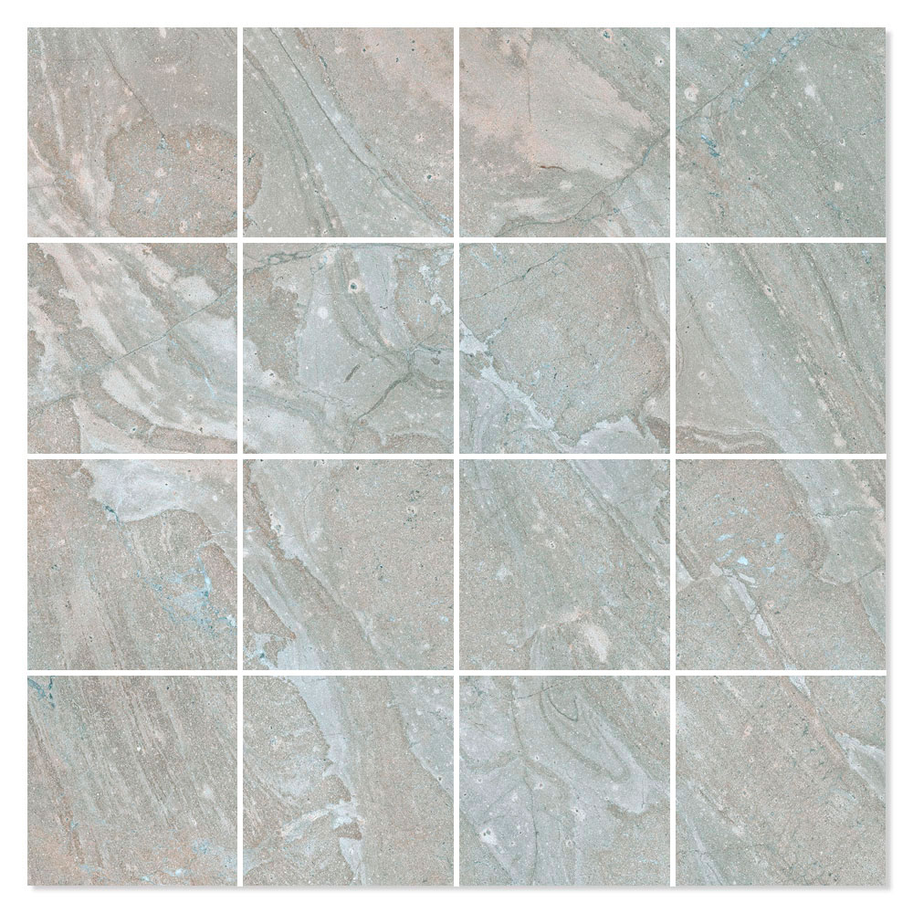 Mosaik Klinker Titan Ljusgrå Matt 30x30