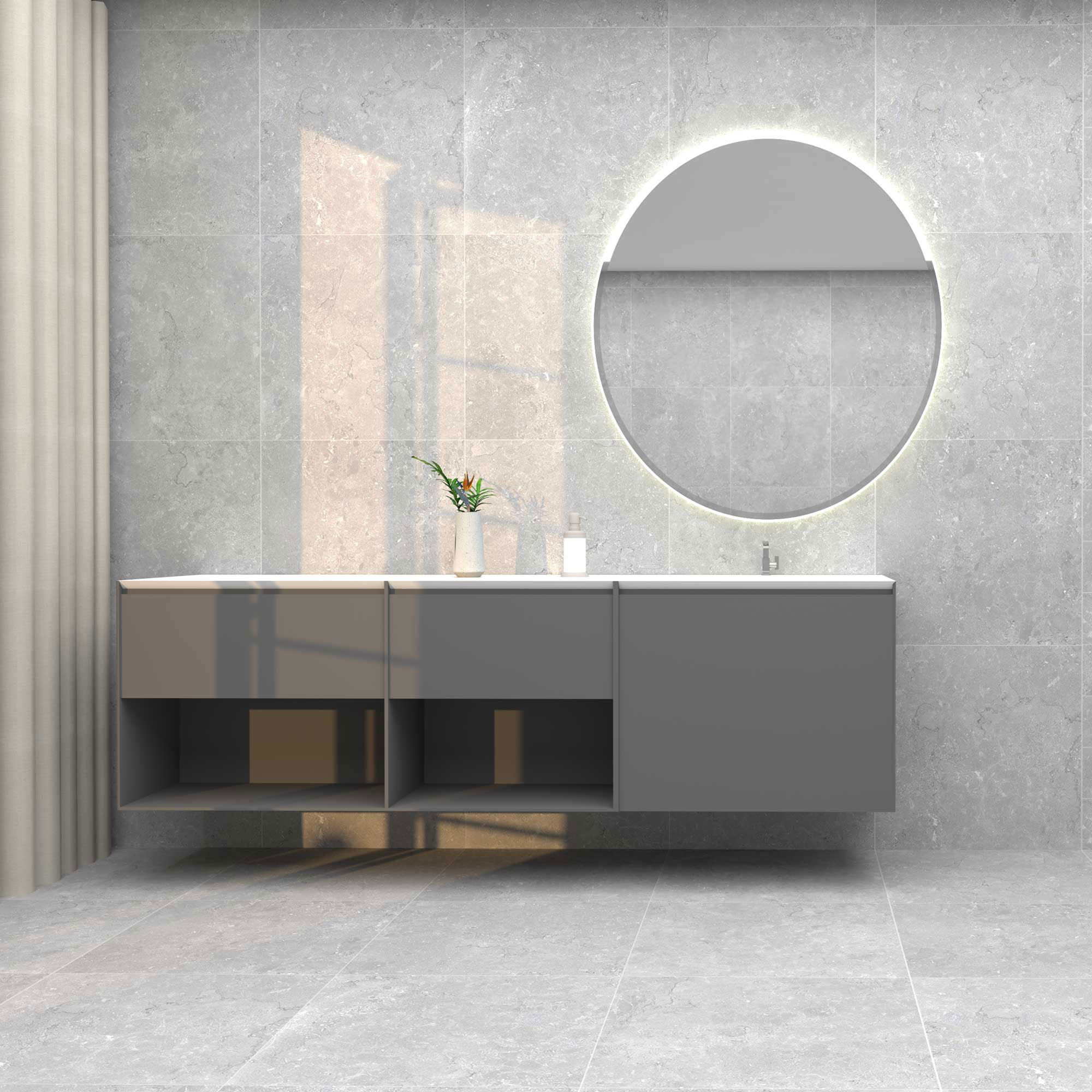 Klinker Coem Ceramiche Lagos Light Grey 60x60 cm Matt