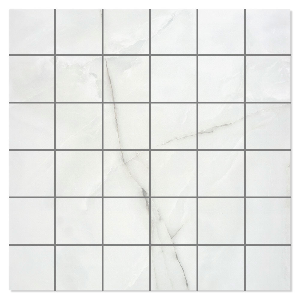 Marmor Mosaik Klinker Xlife Vit Satin 30x30