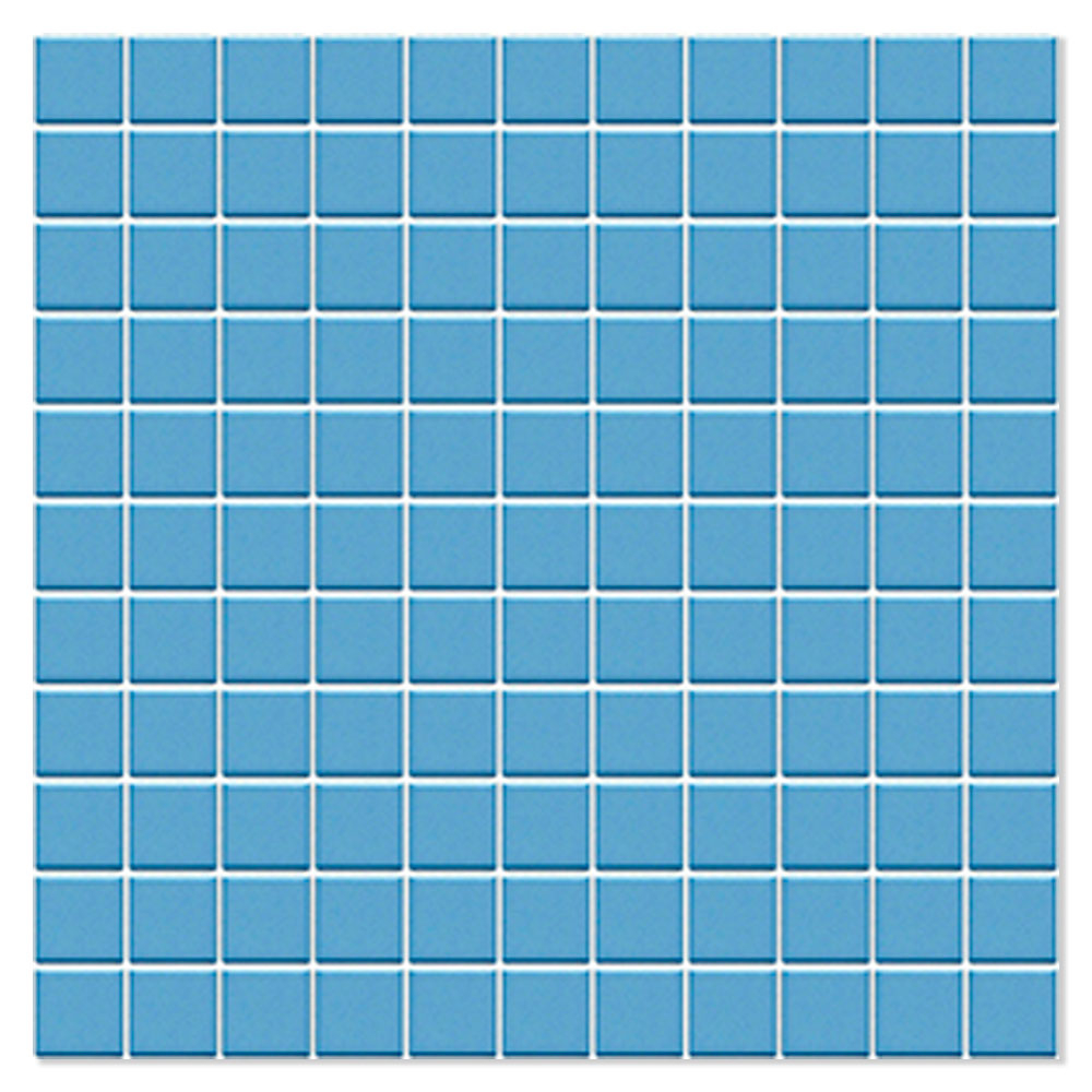 Mosaik Klinker Mosaicos Azul Blå Matt 32x32