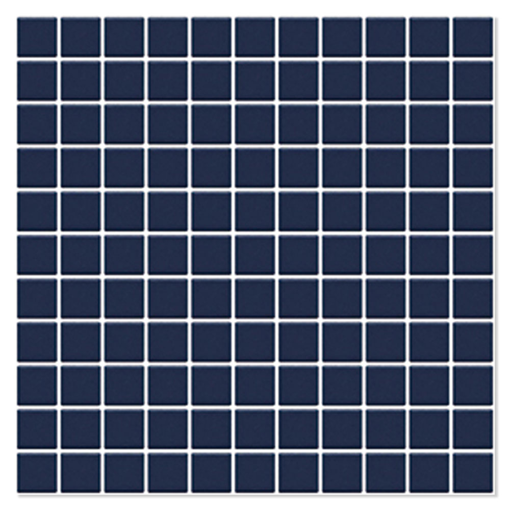 Mosaik Klinker Mosaicos Azul Oscuro Blå Blank 32x32