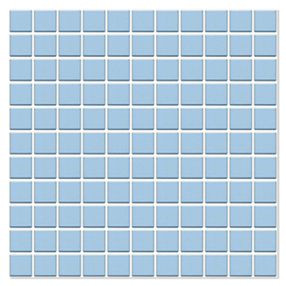 Mosaik Klinker Mosaicos Blå Blank 32x32