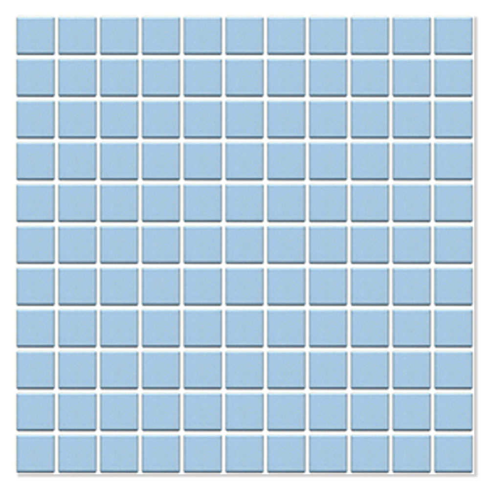 Mosaik Klinker Mosaicos Blå Matt 32x32