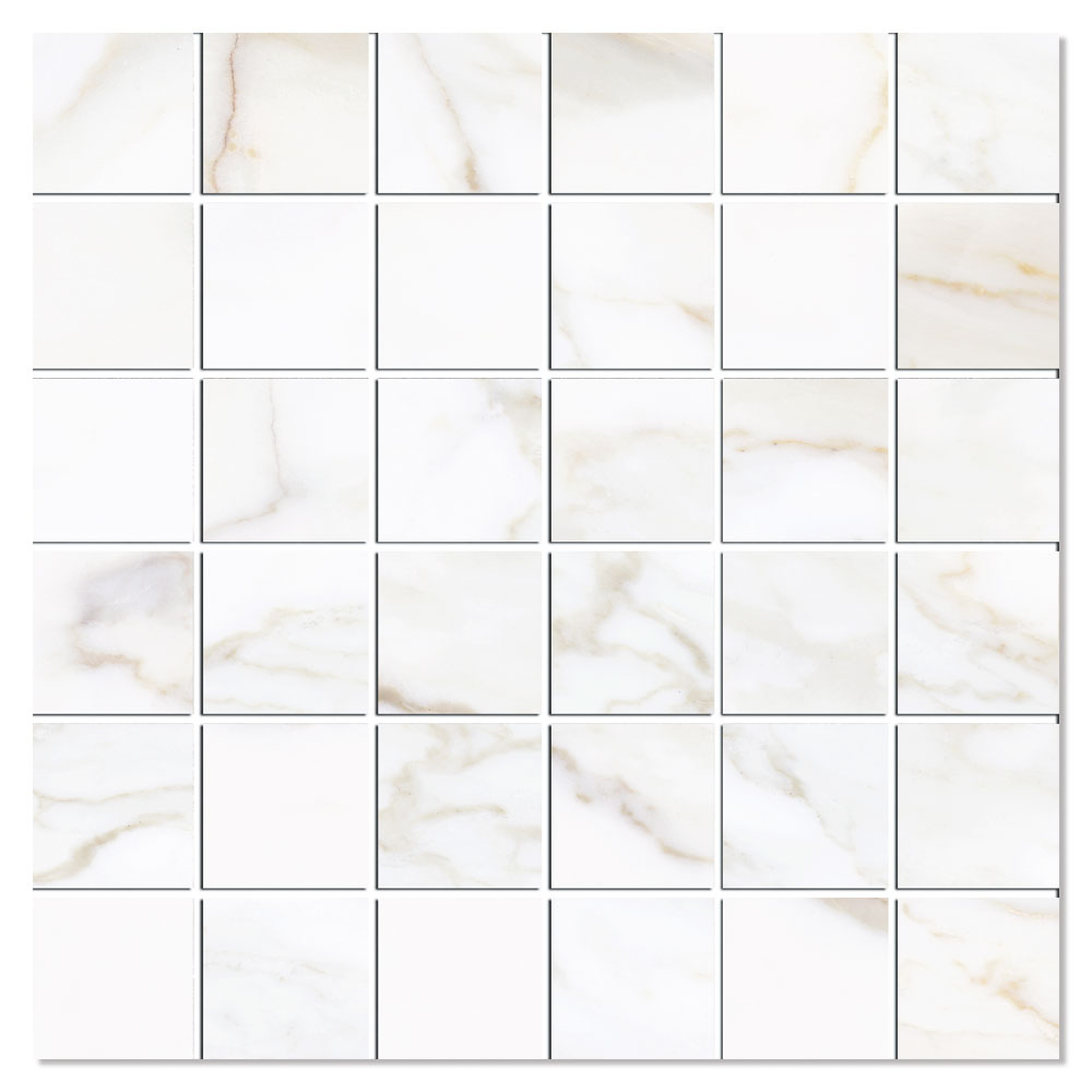Marmor Mosaik Klinker Via Appia Vit Matt 30x30
